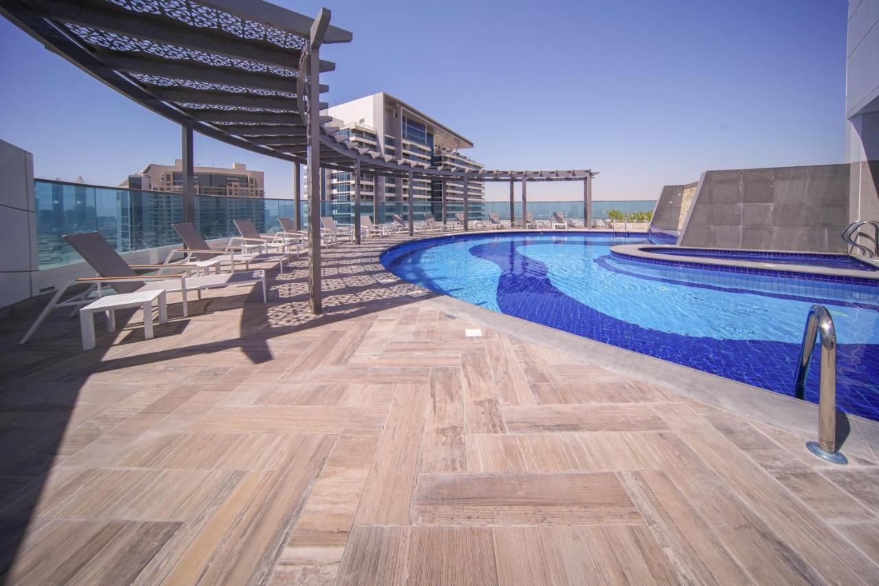 Elegant 2Br View With Rooftop Pool The Bay 迪拜 外观 照片