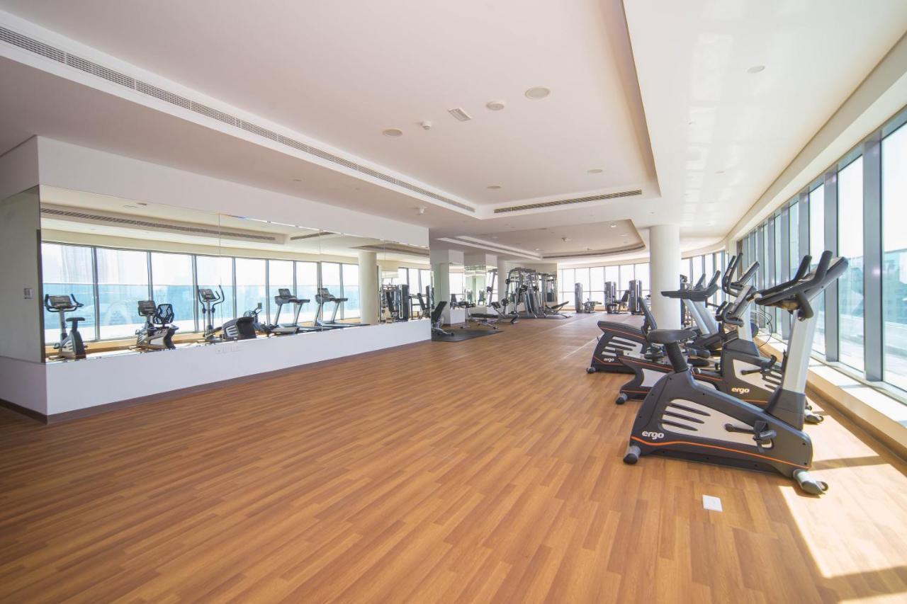 Elegant 2Br View With Rooftop Pool The Bay 迪拜 外观 照片