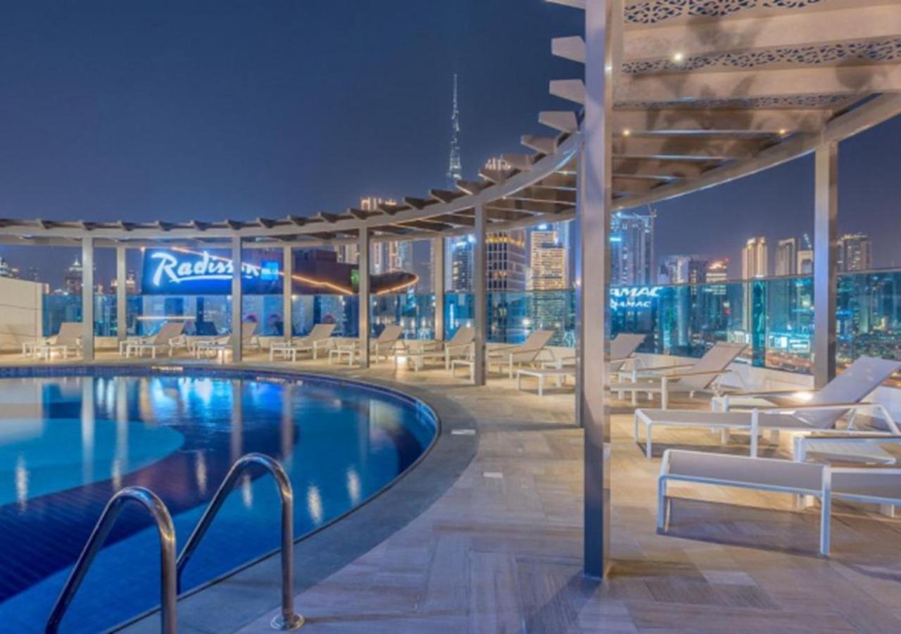 Elegant 2Br View With Rooftop Pool The Bay 迪拜 外观 照片